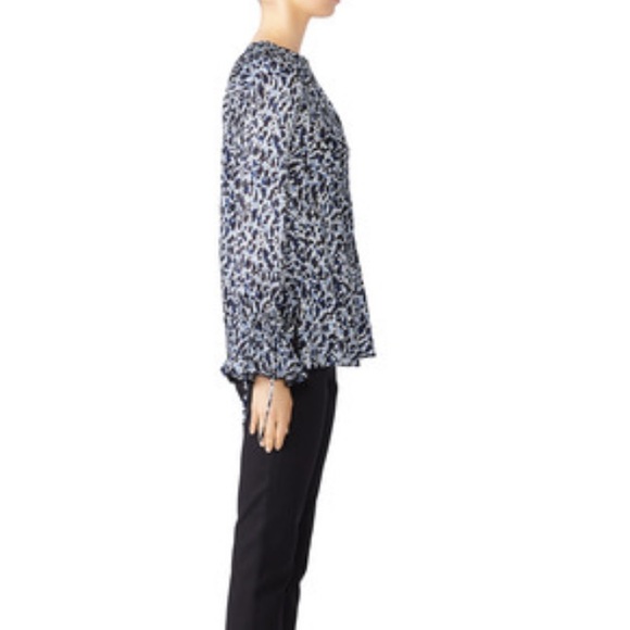 Derek Lam 10 Crosby
Blue Leopard Print Blouse - Picture 5 of 5